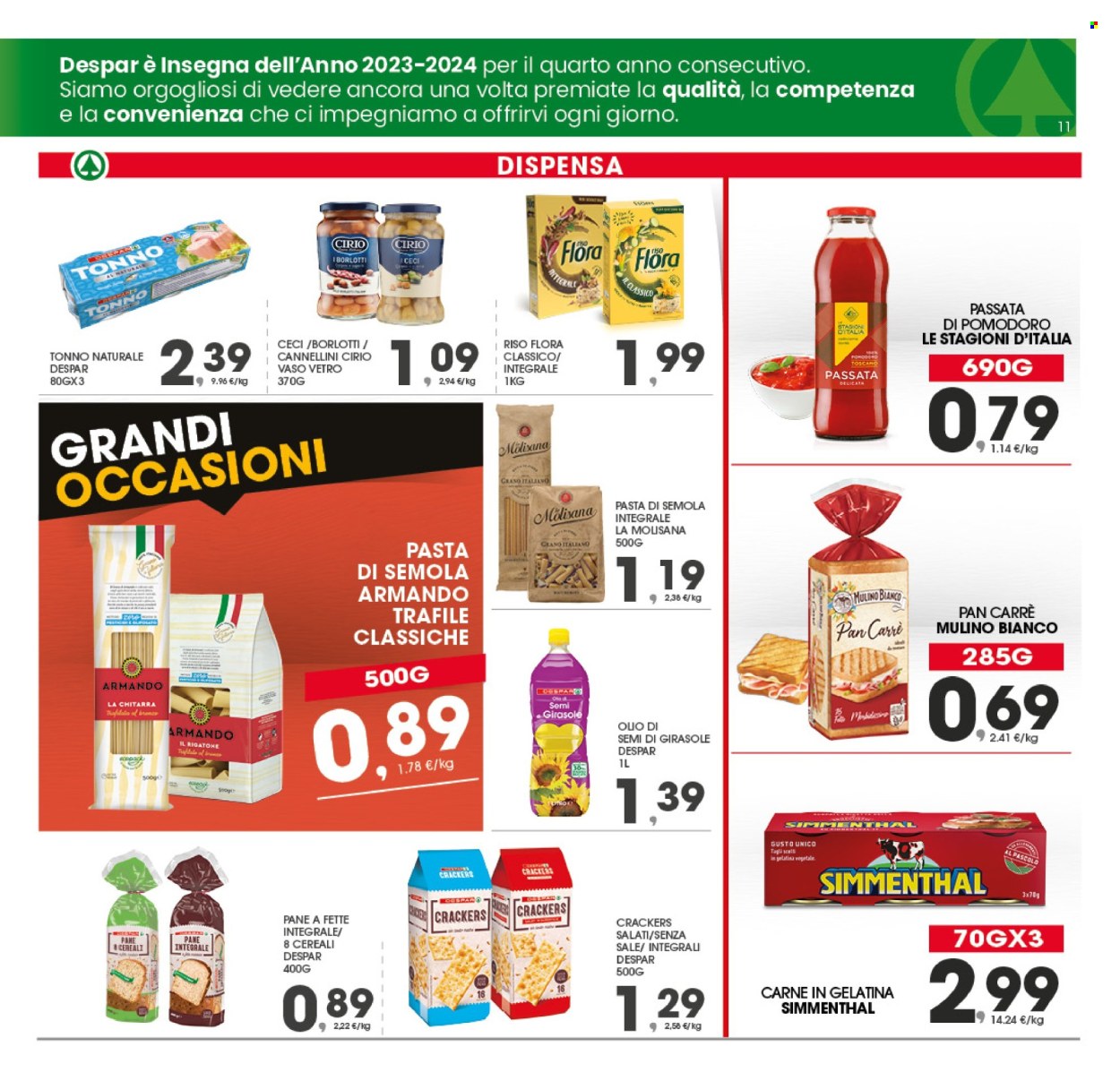 Leták Eurospar - 2.9.2024 - 7.9.2024. Strana 11