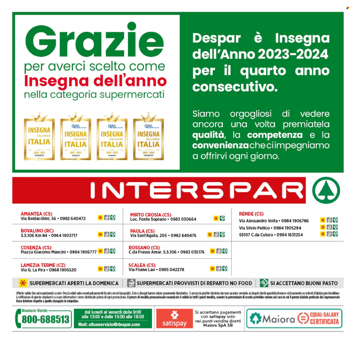 Volantino Interspar - 2/9/2024 - 11/9/2024. Pagina 42