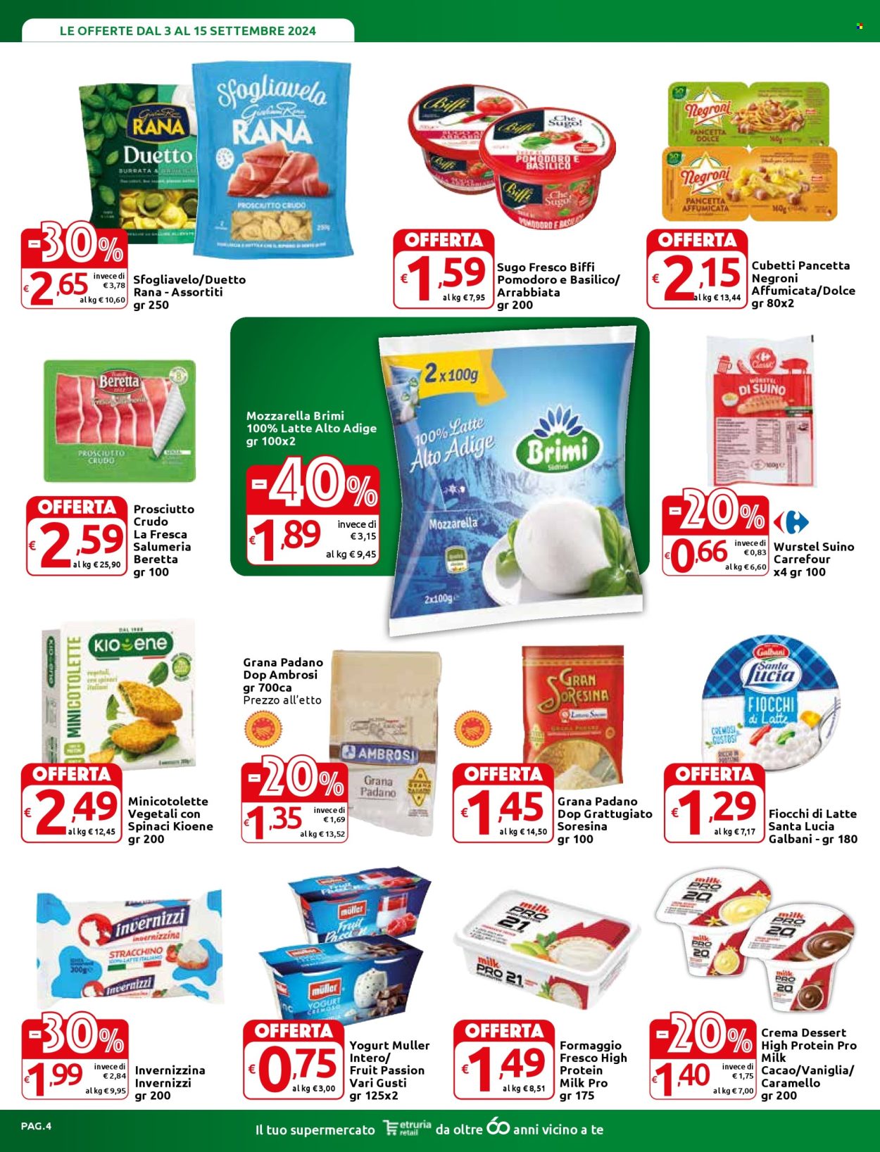 Volantino Carrefour - 3/9/2024 - 15/9/2024. Pagina 4
