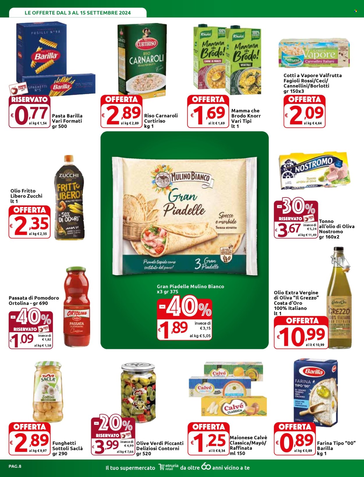 Volantino Carrefour - 3/9/2024 - 15/9/2024. Pagina 8