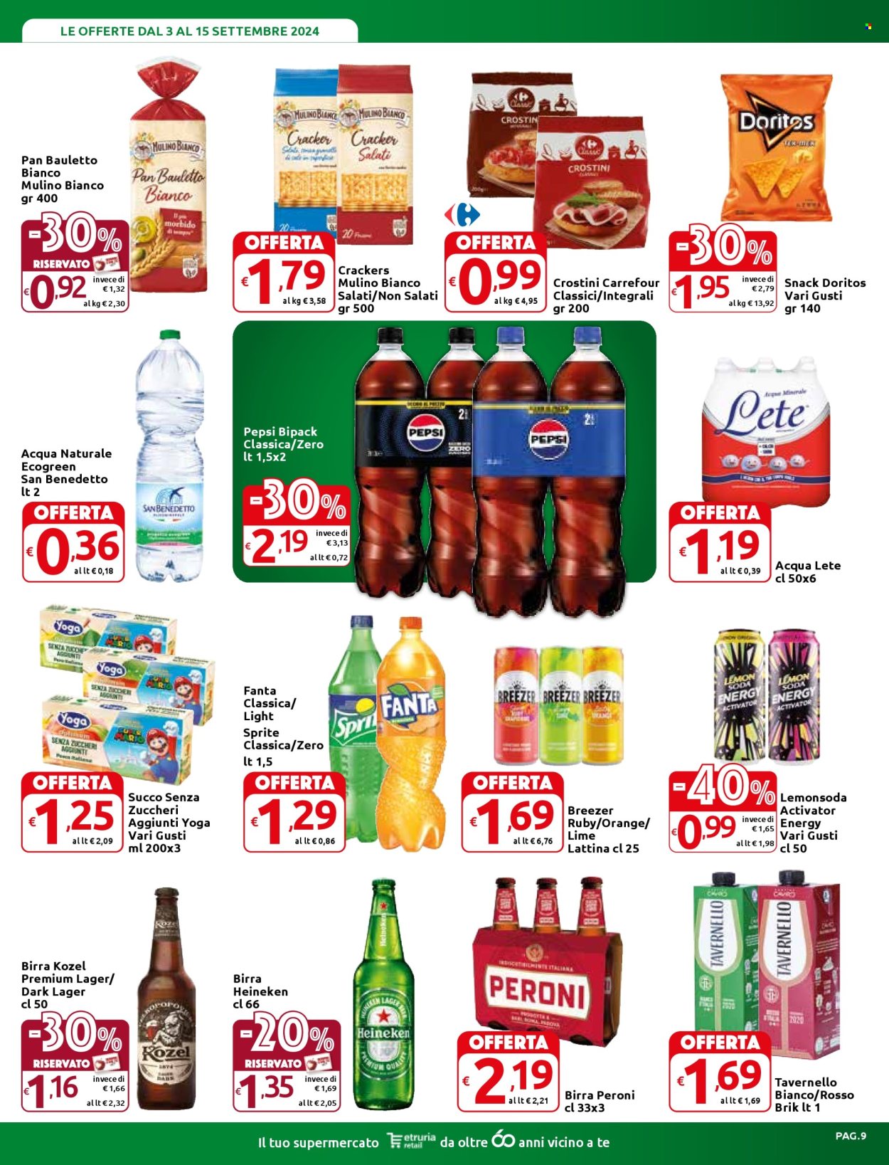 Volantino Carrefour - 3/9/2024 - 15/9/2024. Pagina 9
