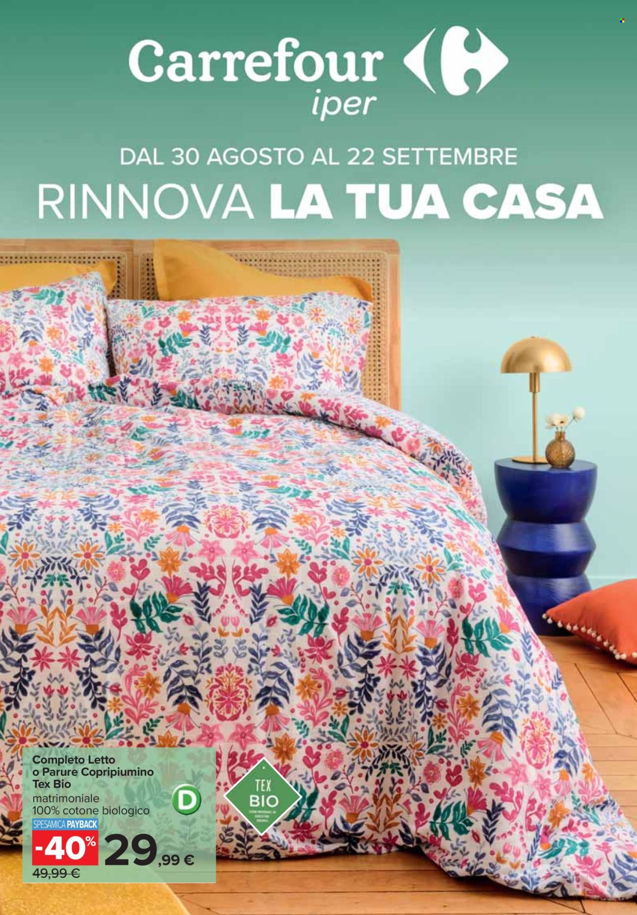 Volantino Carrefour - 30/8/2024 - 22/9/2024. Pagina 1