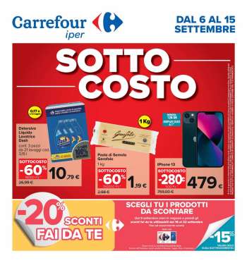Volantino Carrefour - 6/9/2024 - 15/9/2024.