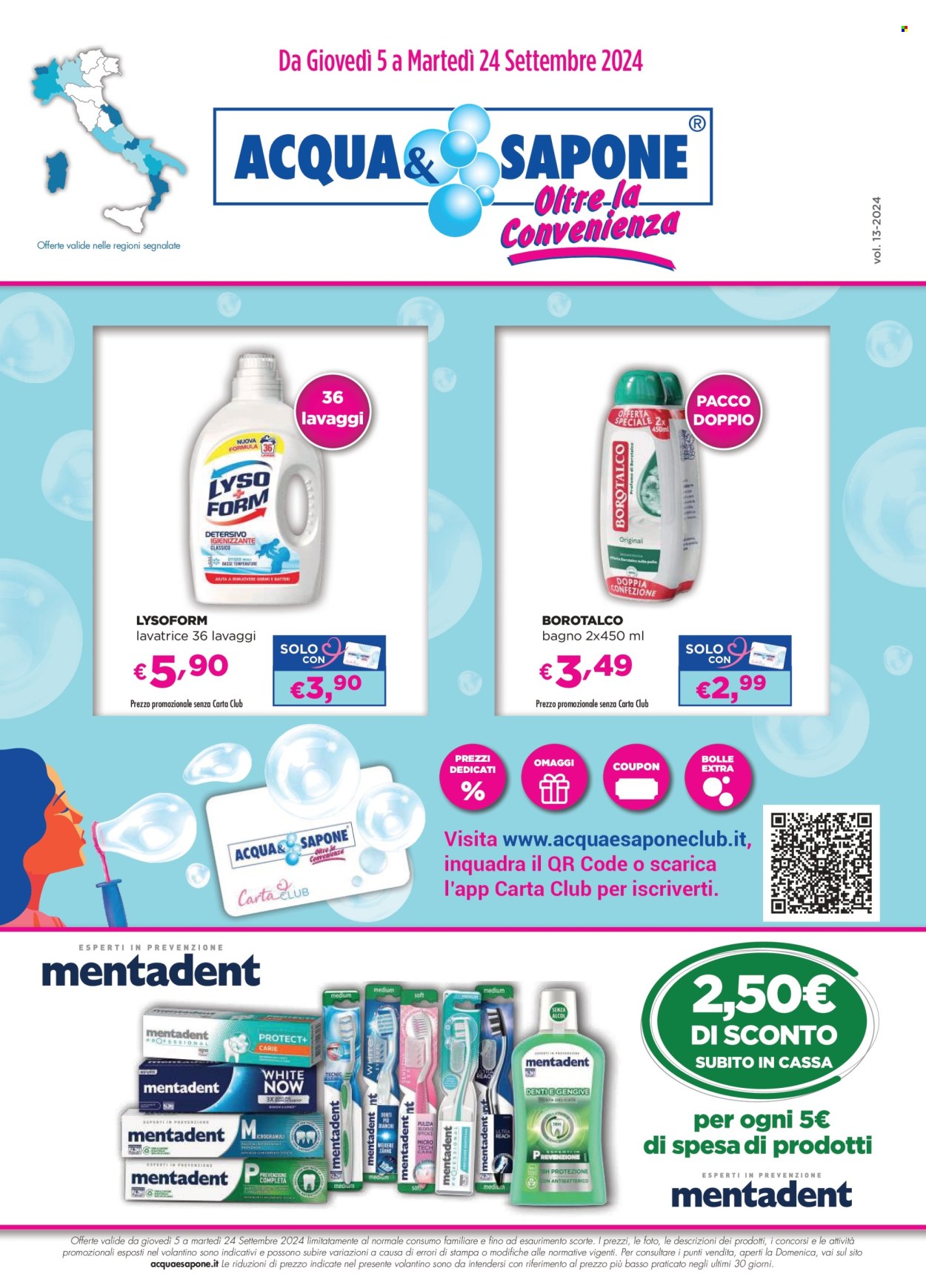 Volantino Acqua & Sapone - 5/9/2024 - 24/9/2024. Pagina 1