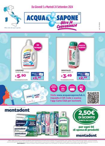 Volantino Acqua & Sapone - 5/9/2024 - 24/9/2024.