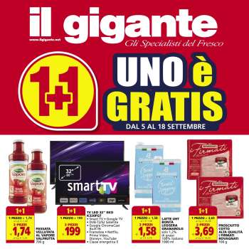 Volantino Il Gigante - 5/9/2024 - 18/9/2024.