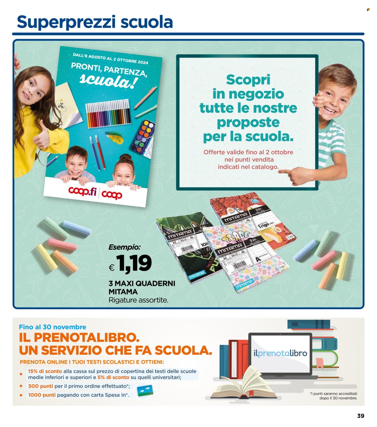Leták Coop - 4.9.2024 - 17.9.2024. Strana 39