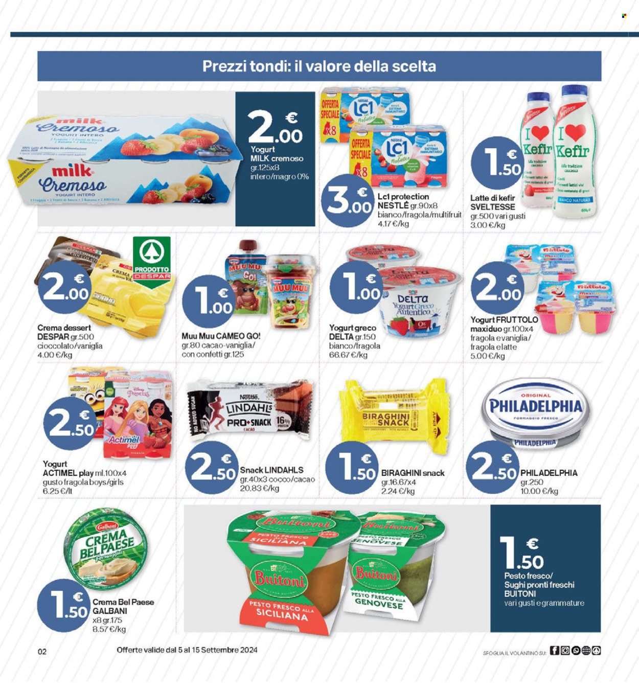 Volantino Eurospar - 5/9/2024 - 15/9/2024. Pagina 2