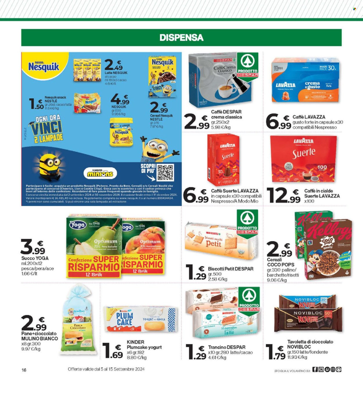 Volantino Eurospar - 5/9/2024 - 15/9/2024. Pagina 16