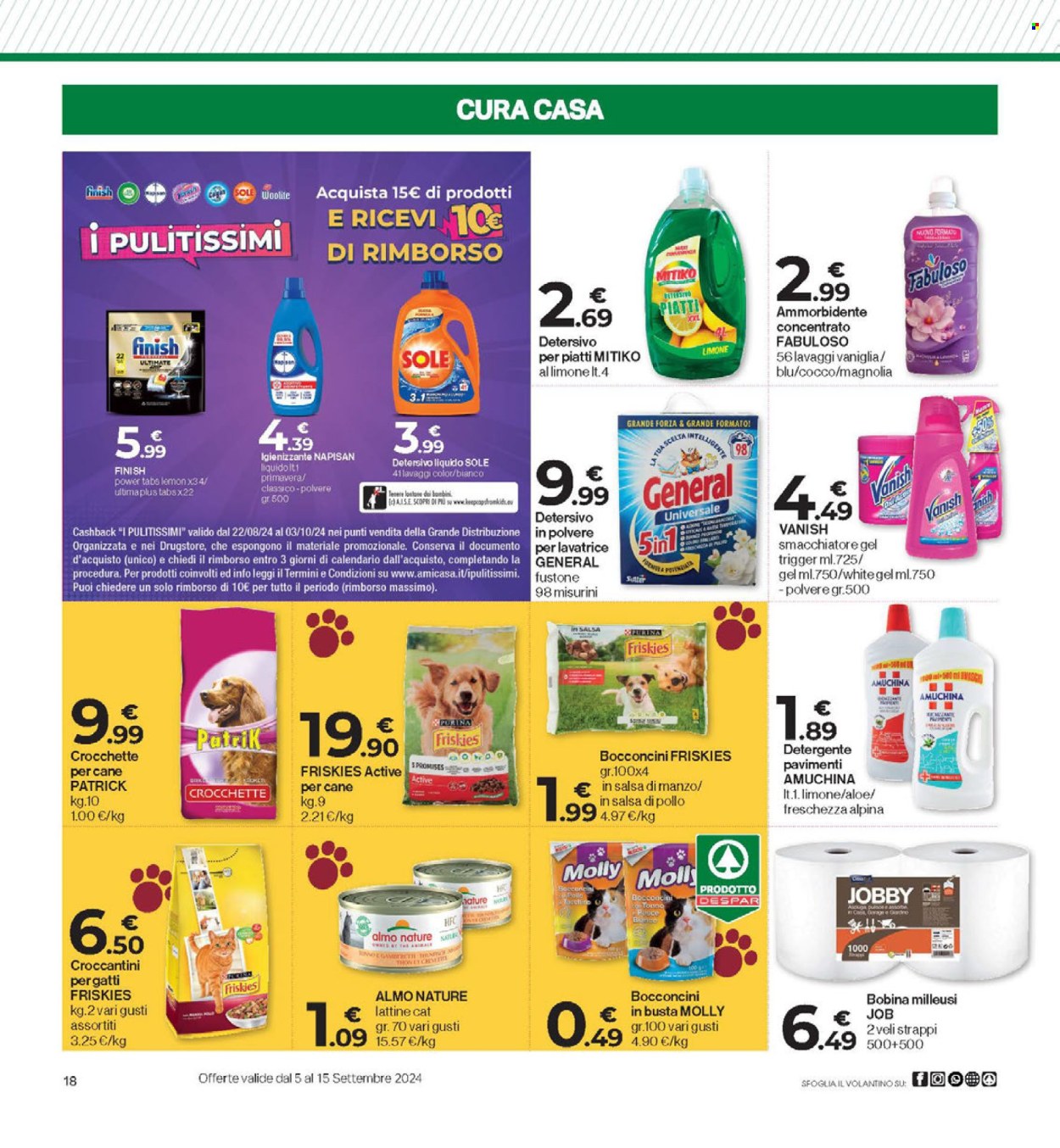 Volantino Eurospar - 5/9/2024 - 15/9/2024. Pagina 18