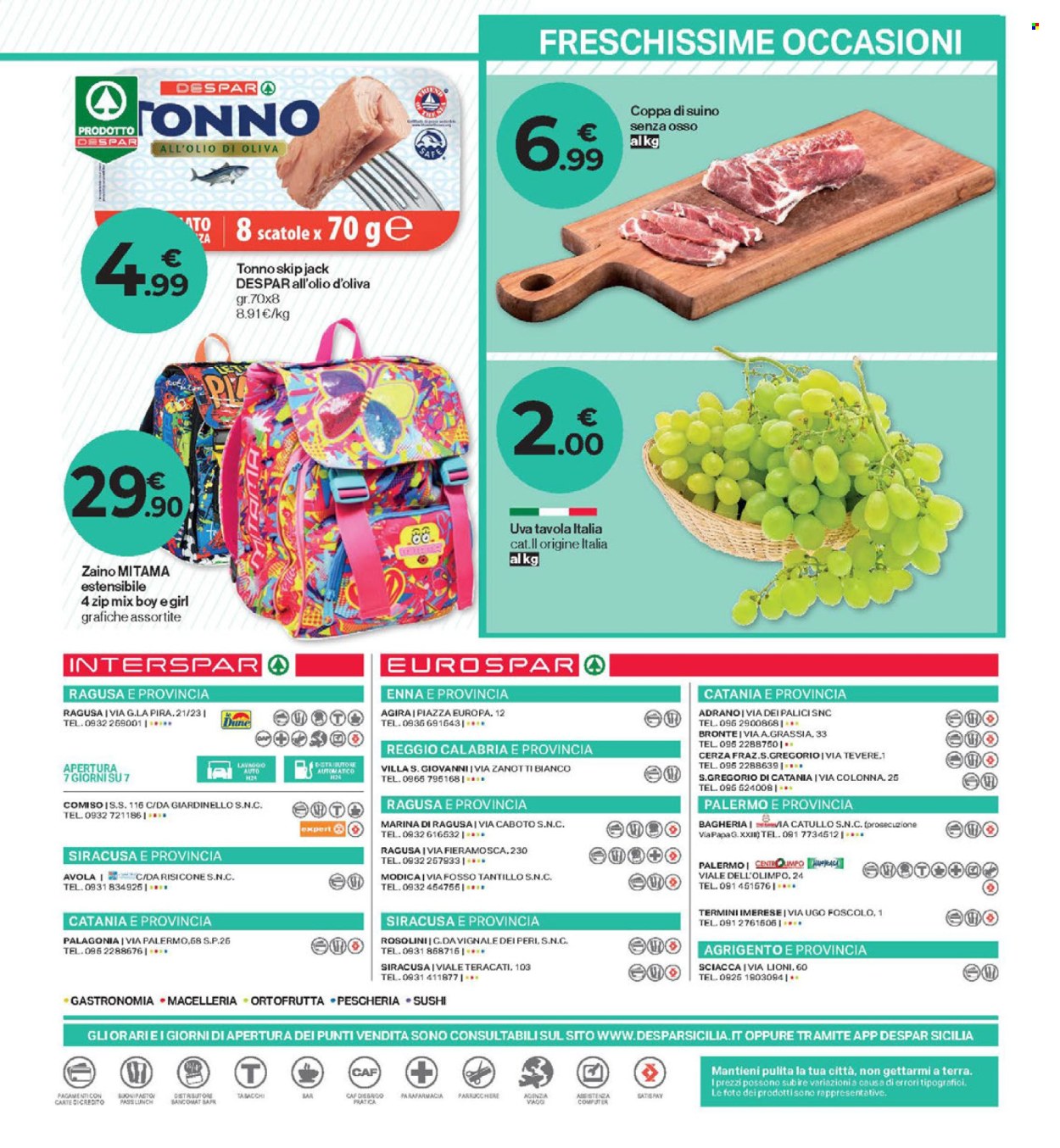 Volantino Eurospar - 5/9/2024 - 15/9/2024. Pagina 24
