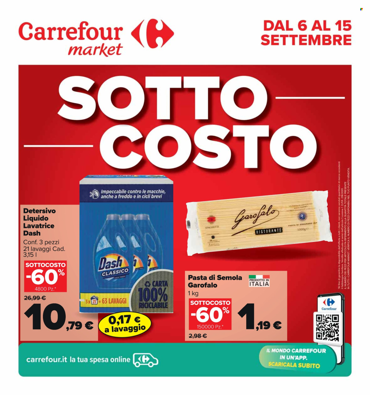 Leták Carrefour - 6.9.2024 - 15.9.2024. Strana 1