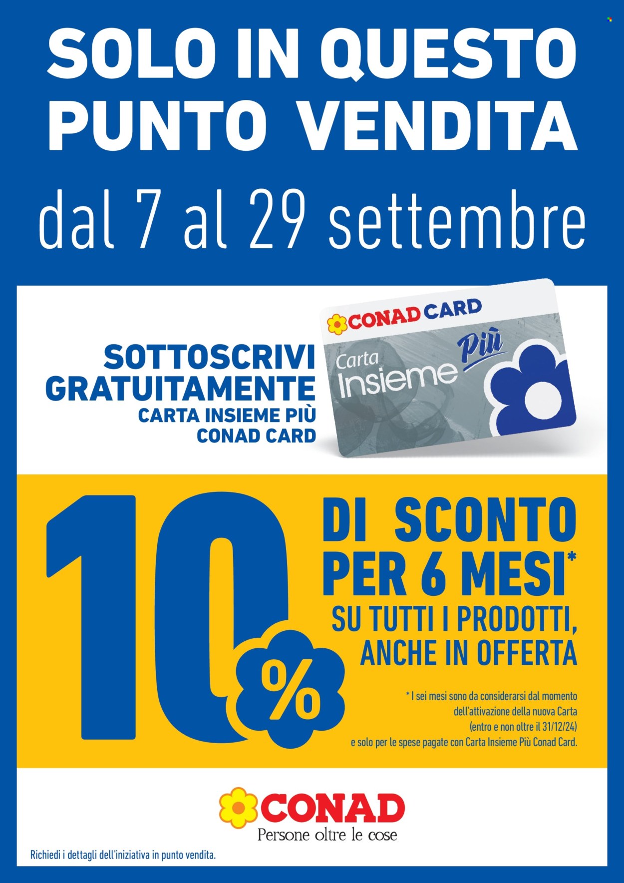 Volantino Conad City - 7/9/2024 - 29/9/2024. Pagina 1