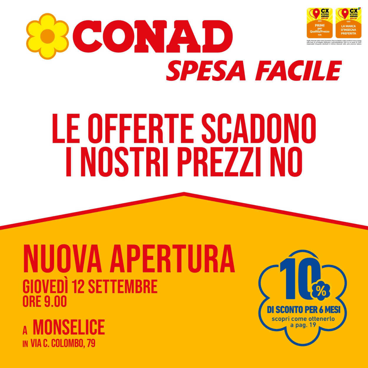 Leták Spesa Facile Conad - 12.9.2024 - 30.9.2024. Strana 1