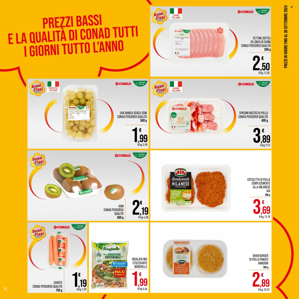 Leták Spesa Facile Conad - 12.9.2024 - 30.9.2024. Strana 10