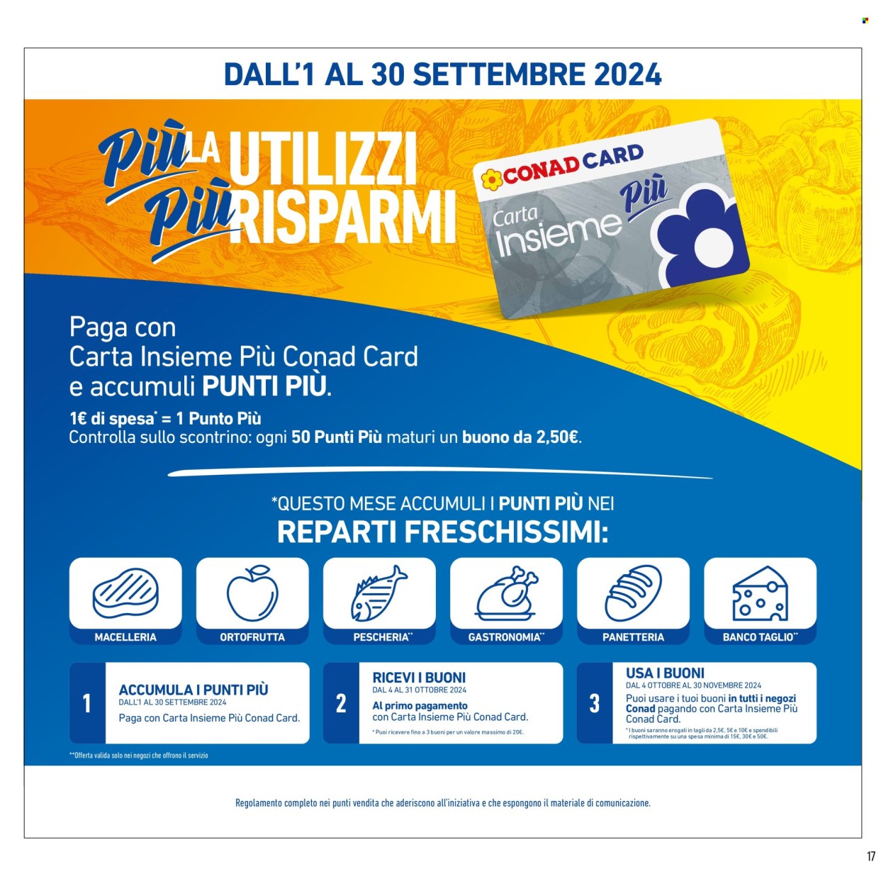 Volantino Spesa Facile Conad - 12/9/2024 - 30/9/2024. Pagina 17