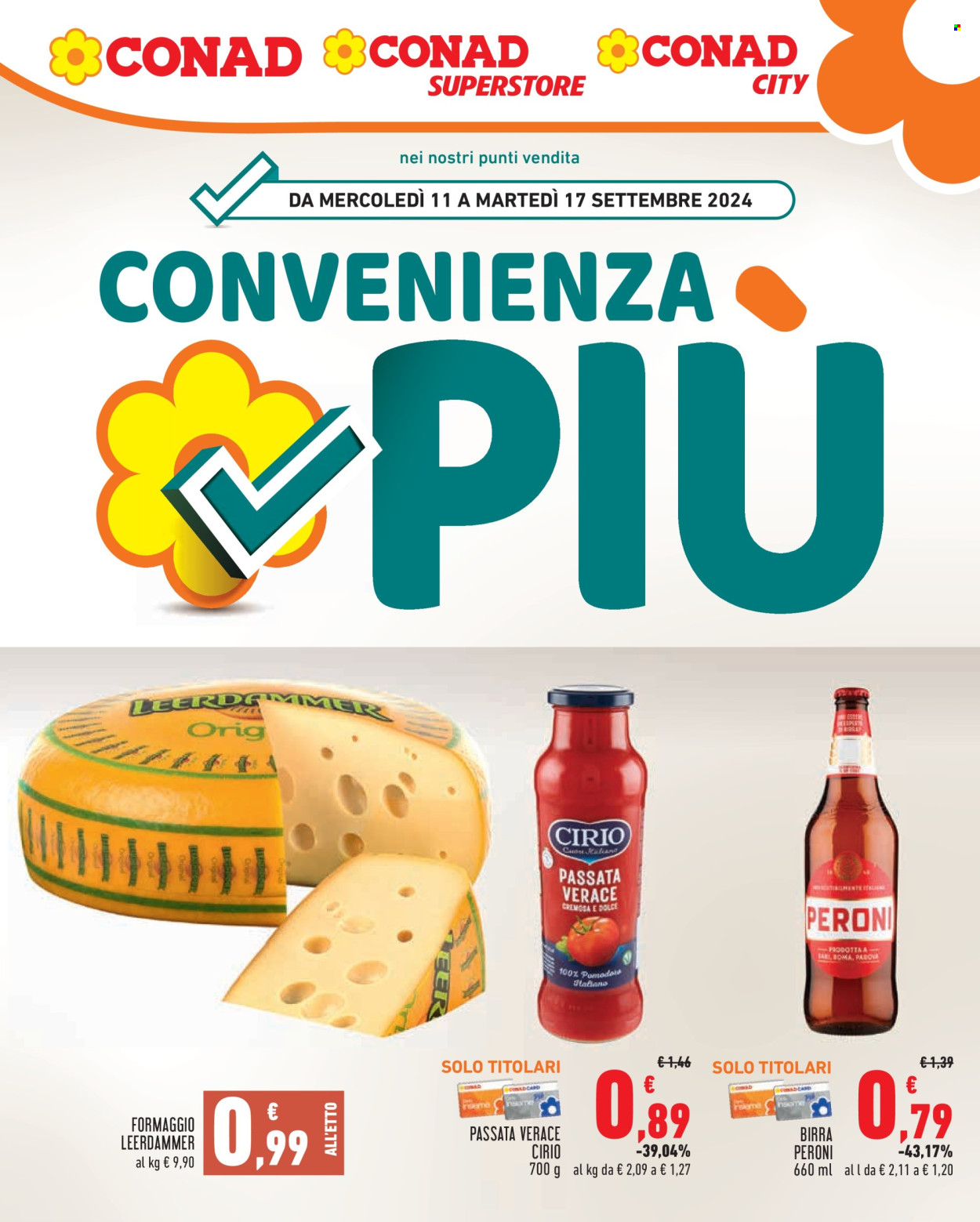 Volantino Conad - 11/9/2024 - 17/9/2024. Pagina 1