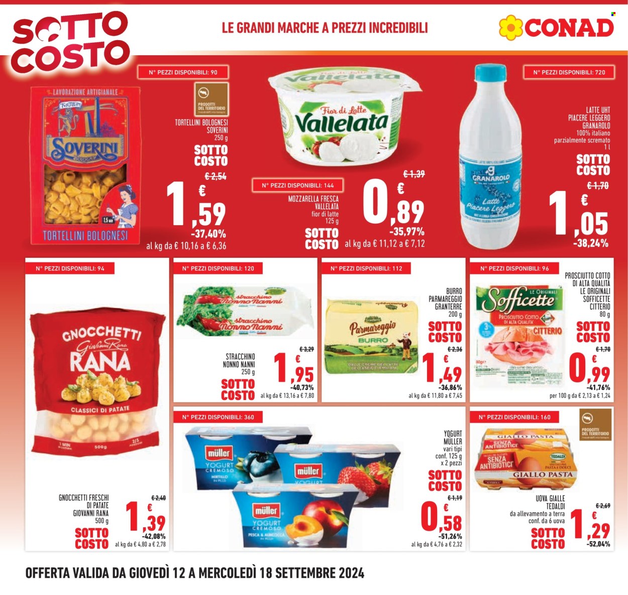 Leták Conad - 12.9.2024 - 18.9.2024. Strana 4