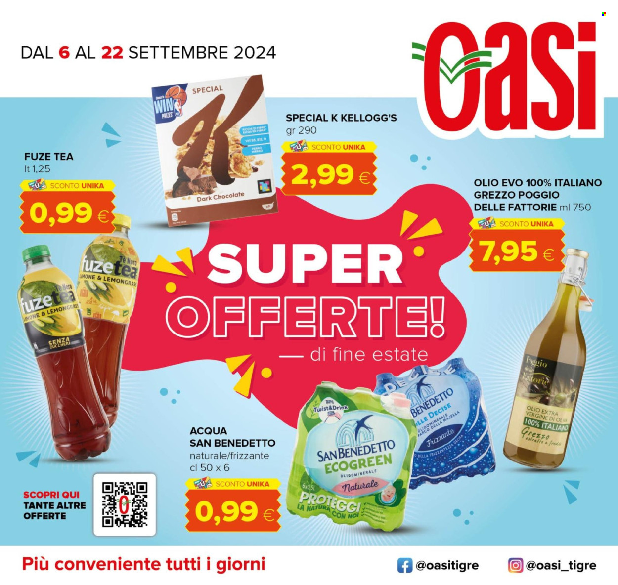Volantino Oasi - 6/9/2024 - 22/9/2024. Pagina 1