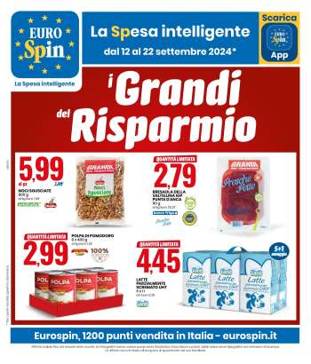 Volantino EuroSpin - 12/9/2024 - 22/9/2024.