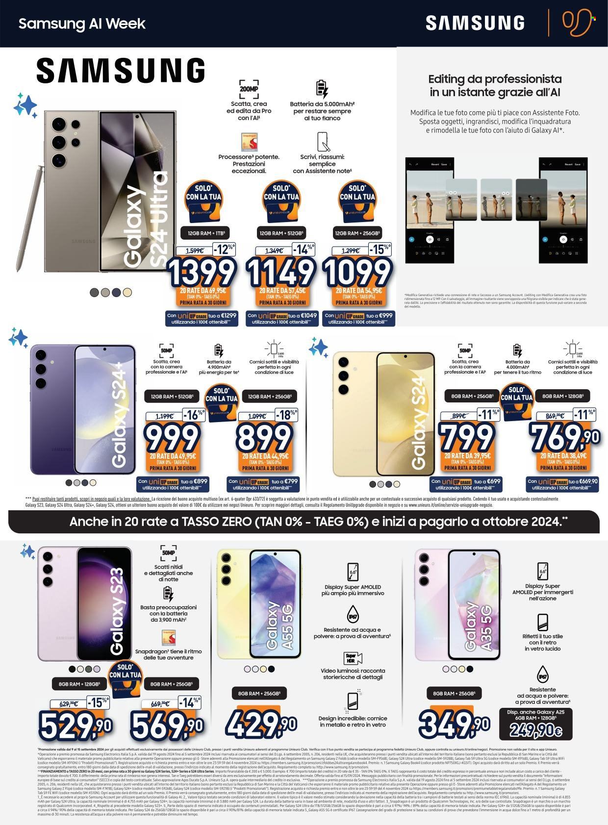 Volantino Unieuro - 9/9/2024 - 15/9/2024. Pagina 3