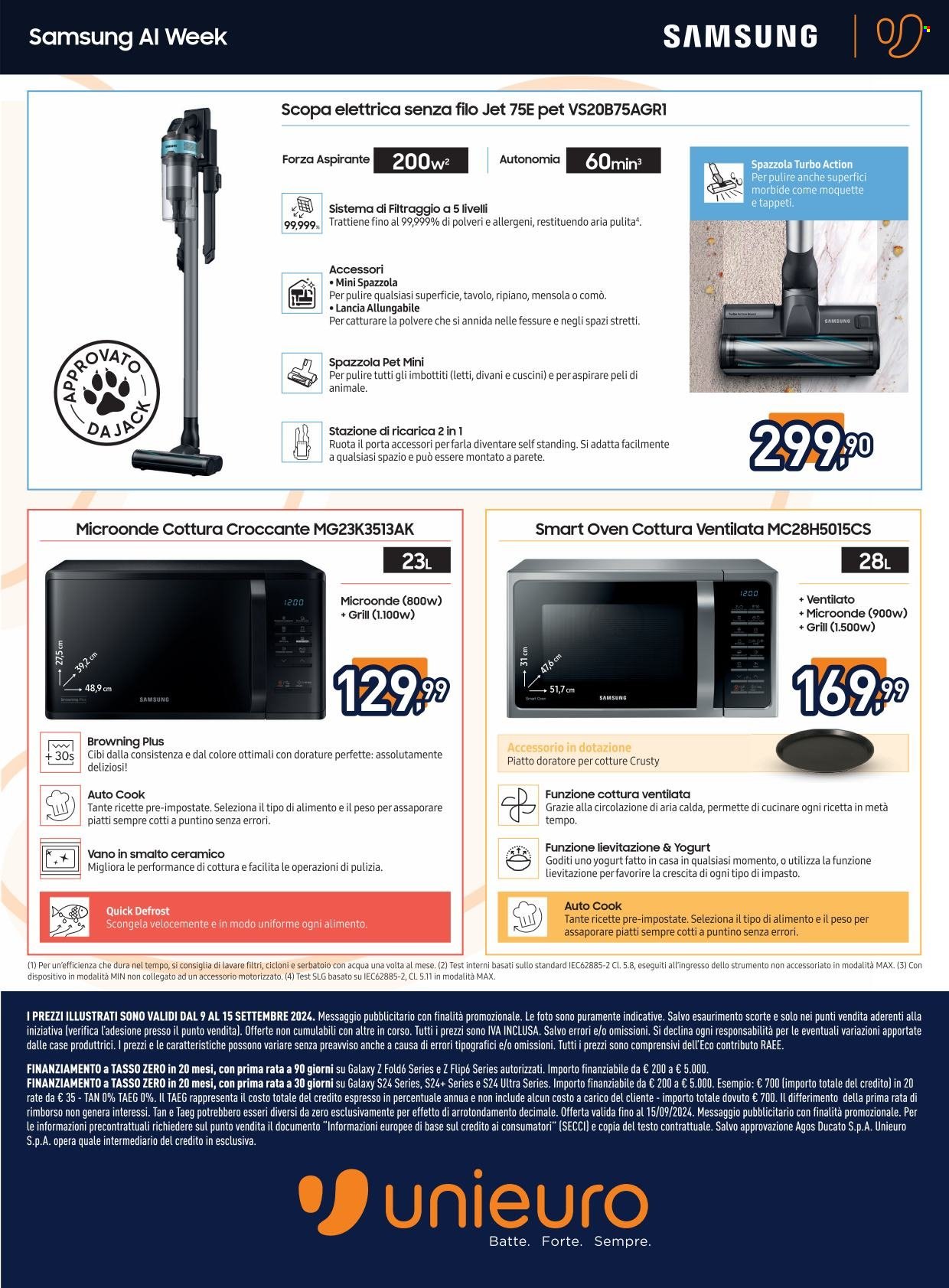 Volantino Unieuro - 9/9/2024 - 15/9/2024. Pagina 12