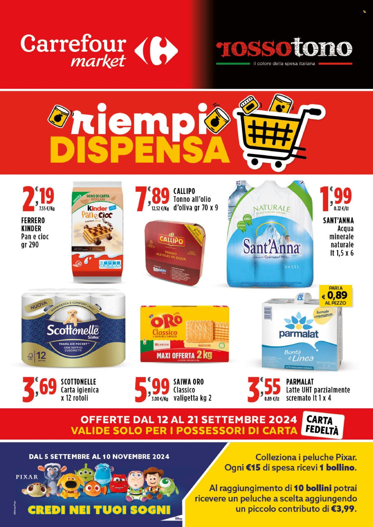 Volantino Carrefour - 12/9/2024 - 21/9/2024. Pagina 1