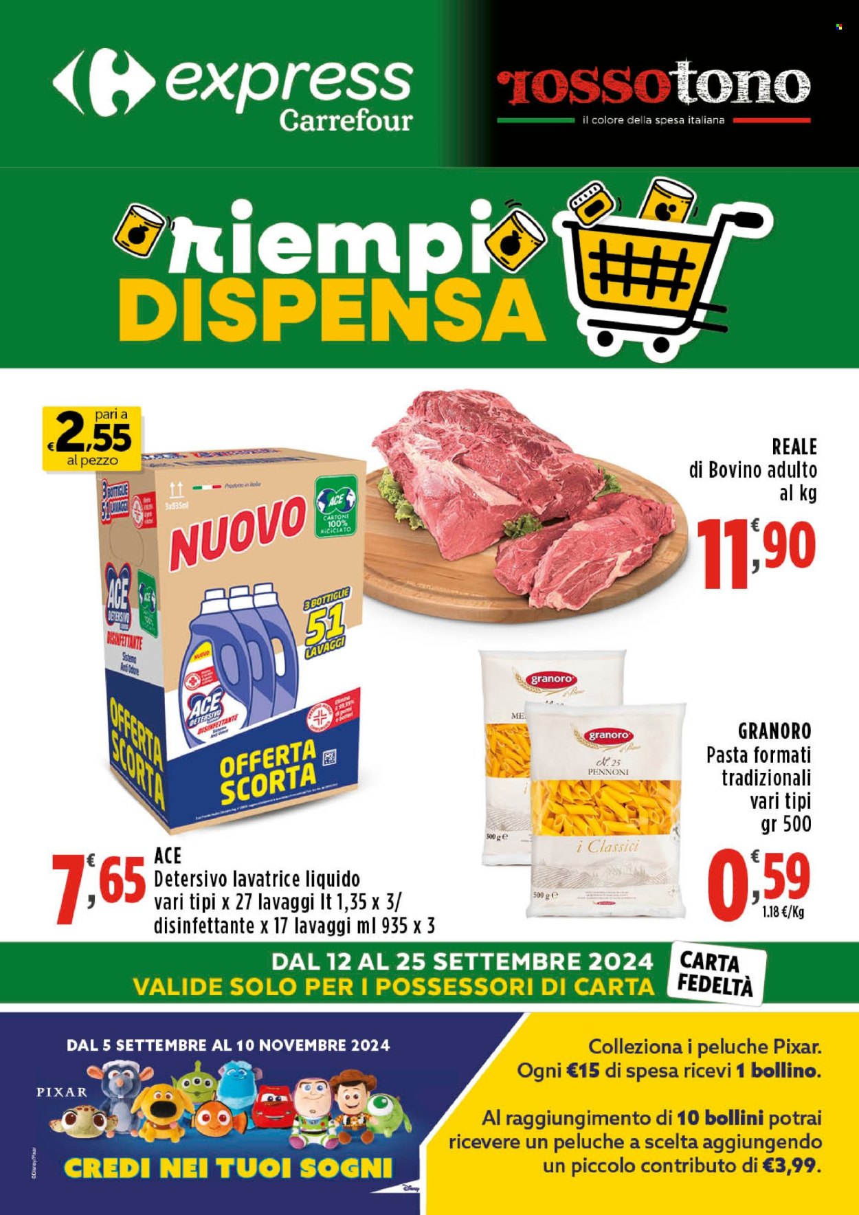 Volantino Carrefour - 12/9/2024 - 25/9/2024. Pagina 1