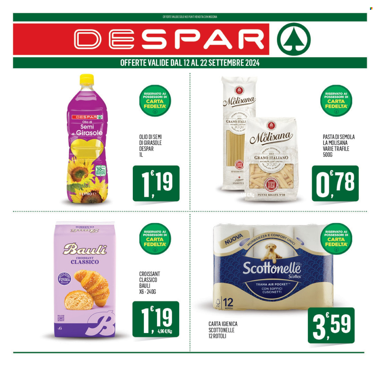 Volantino Despar - 12/9/2024 - 22/9/2024. Pagina 1