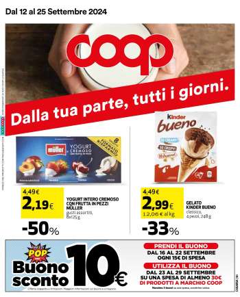 Volantino Coop - 12/9/2024 - 25/9/2024.