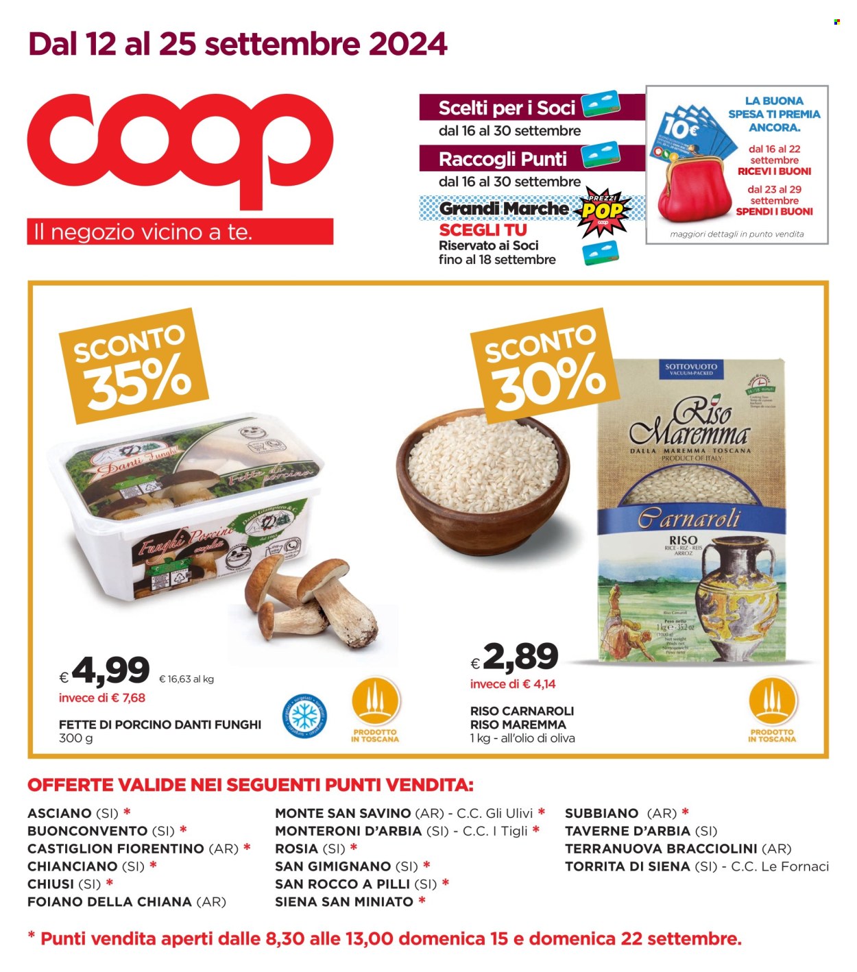 Volantino Coop - 12/9/2024 - 25/9/2024. Pagina 1