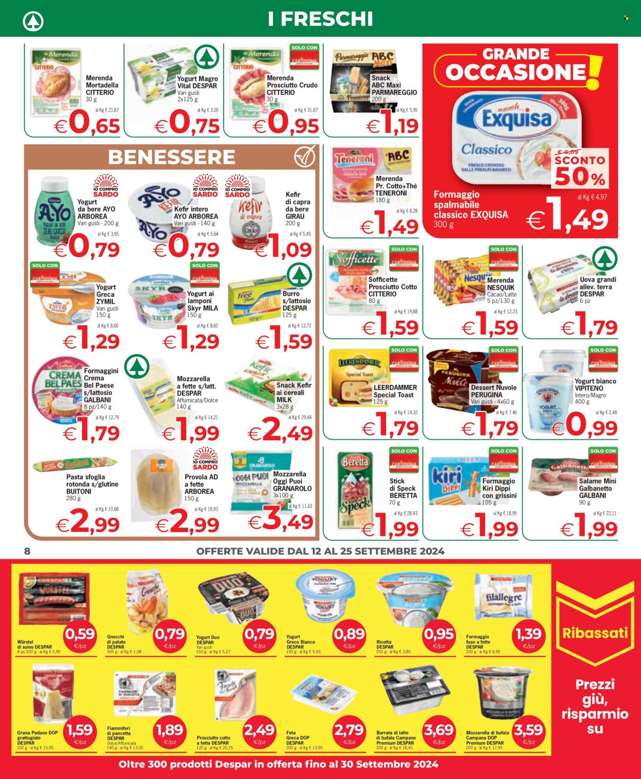 Leták Eurospar - 12.9.2024 - 25.9.2024. Strana 8