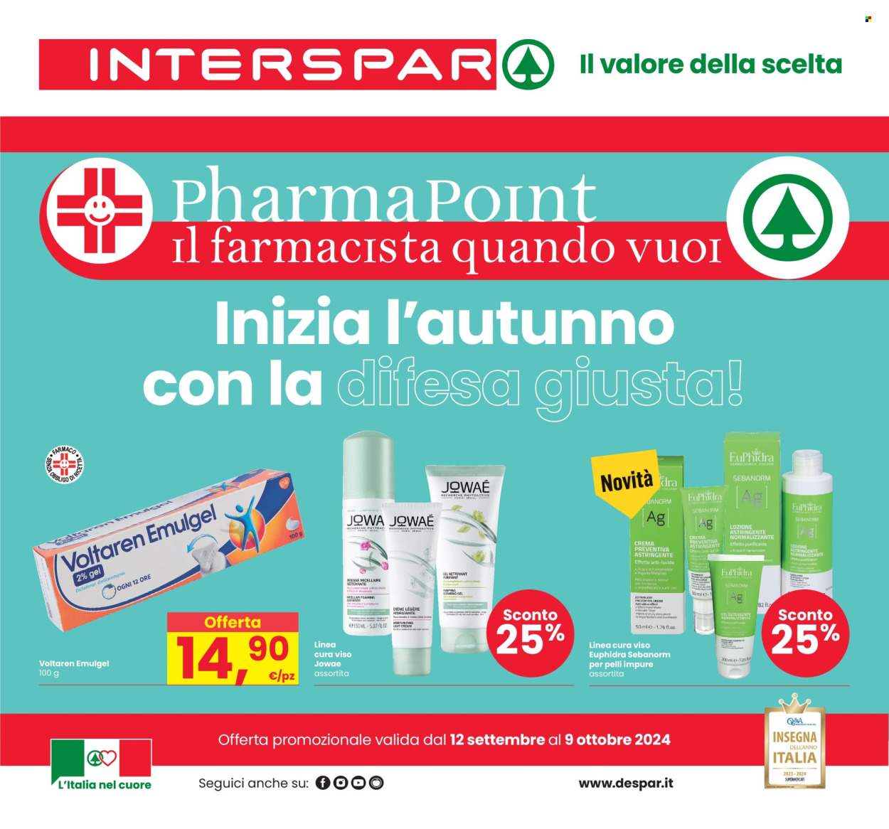 Volantino Interspar - 12/9/2024 - 9/10/2024. Pagina 1