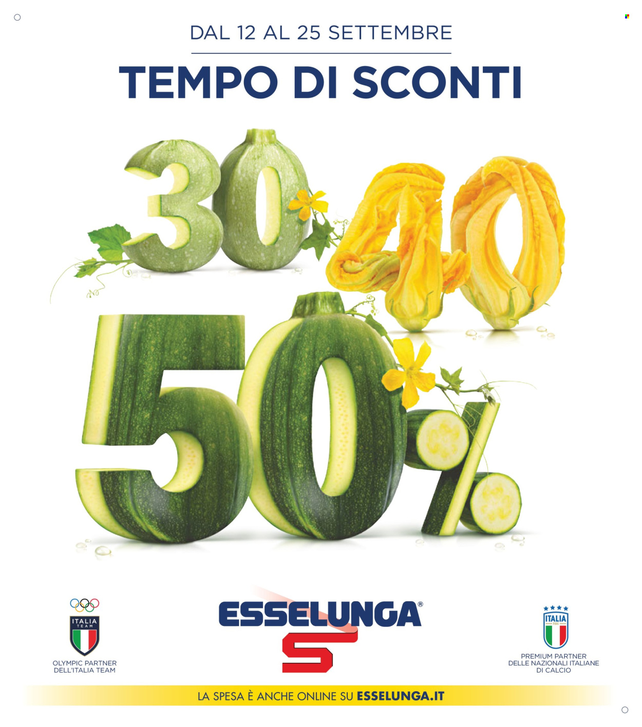 Volantino Esselunga - 12/9/2024 - 25/9/2024. Pagina 1