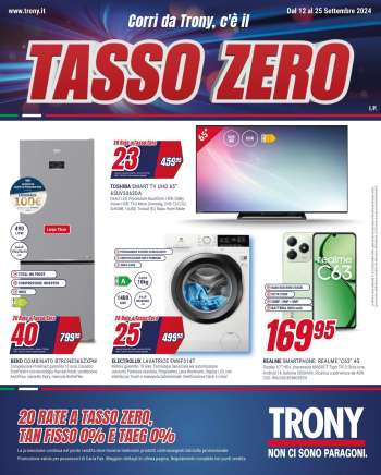 Volantino Trony - 12/9/2024 - 25/9/2024.