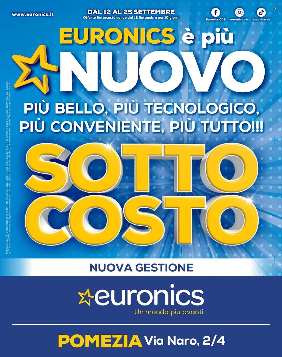 Volantino Euronics - 12/9/2024 - 25/9/2024. Pagina 1