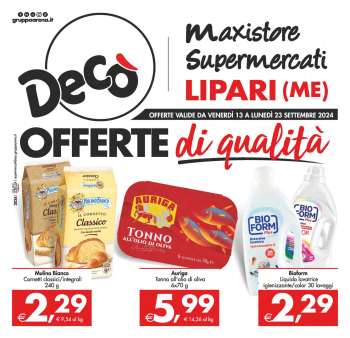 Volantino Deco - 13/9/2024 - 23/9/2024.