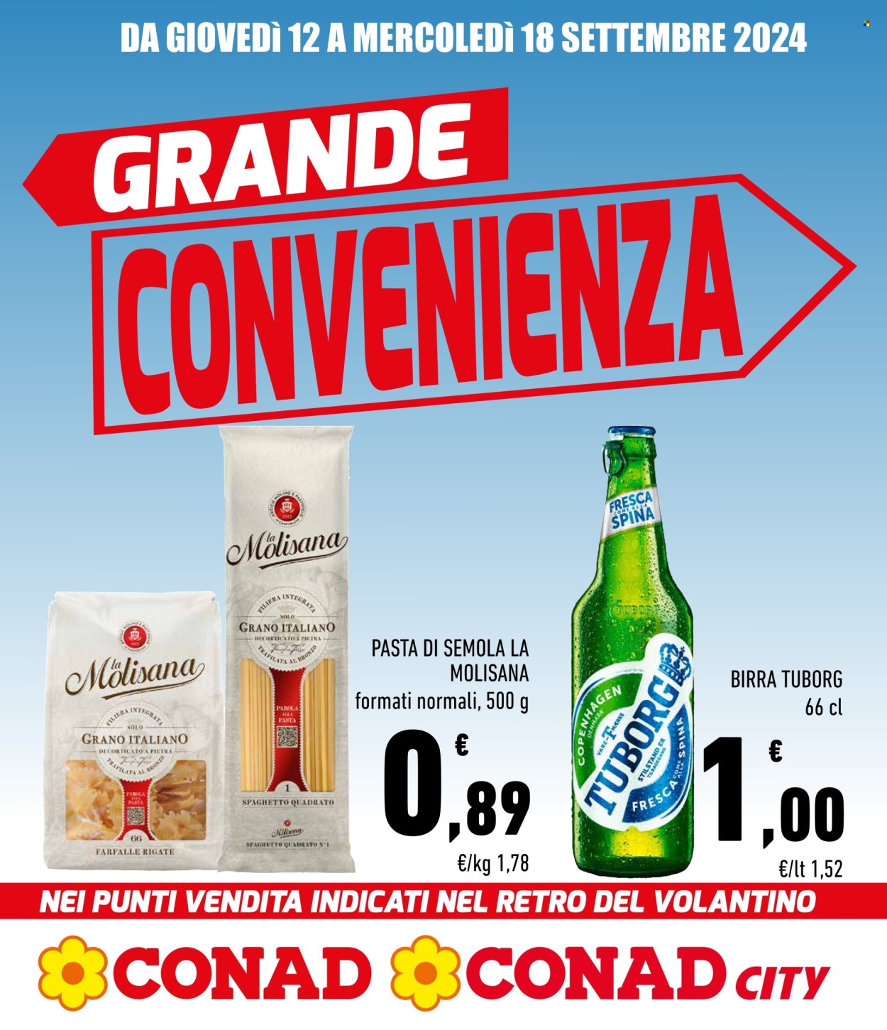 Volantino Conad - 12/9/2024 - 18/9/2024. Pagina 1
