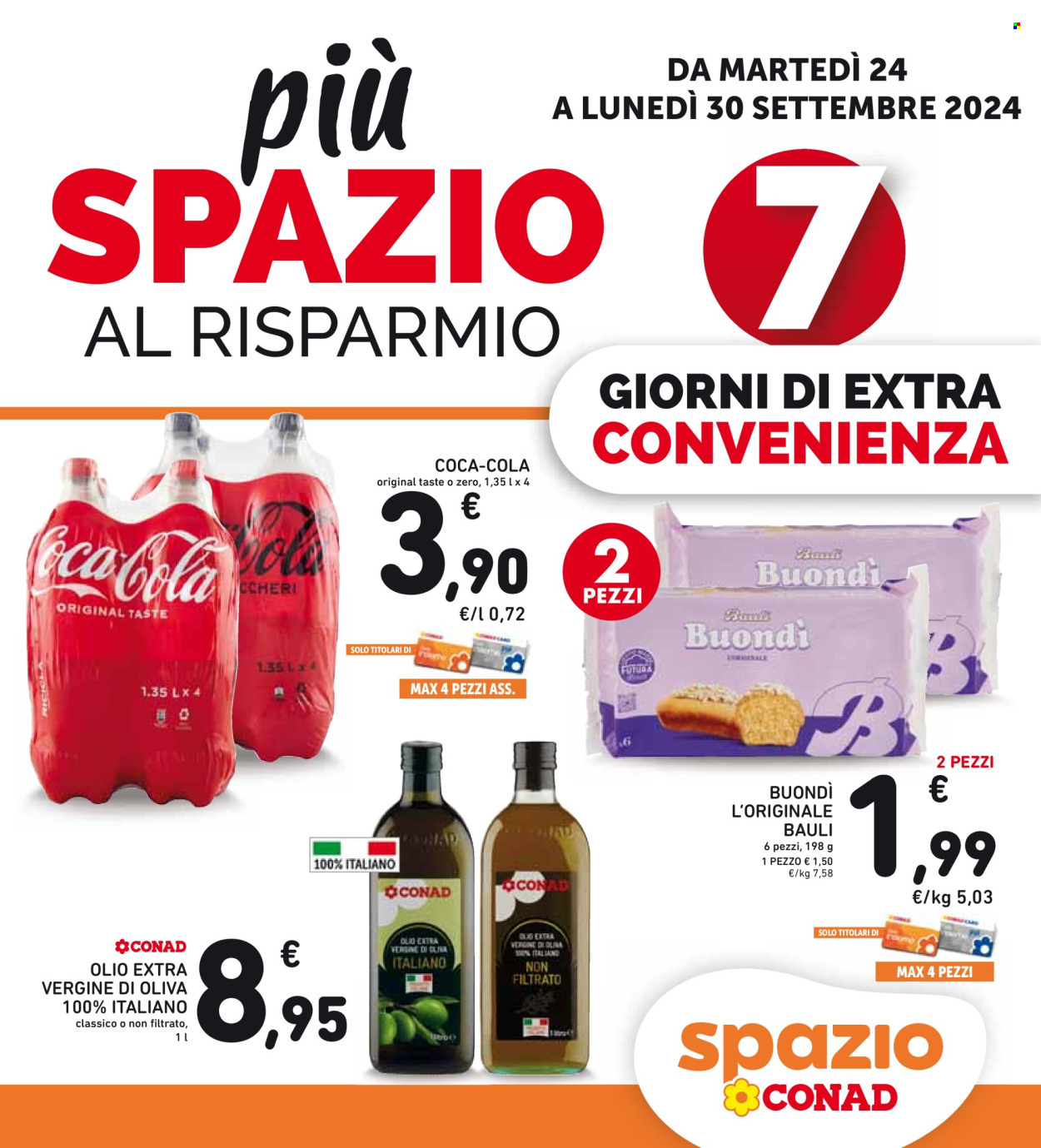 Volantino Spazio Conad - 24/9/2024 - 30/9/2024. Pagina 1