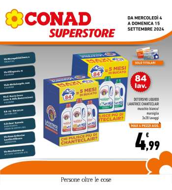 Volantino Conad Superstore - 4/9/2024 - 15/9/2024.