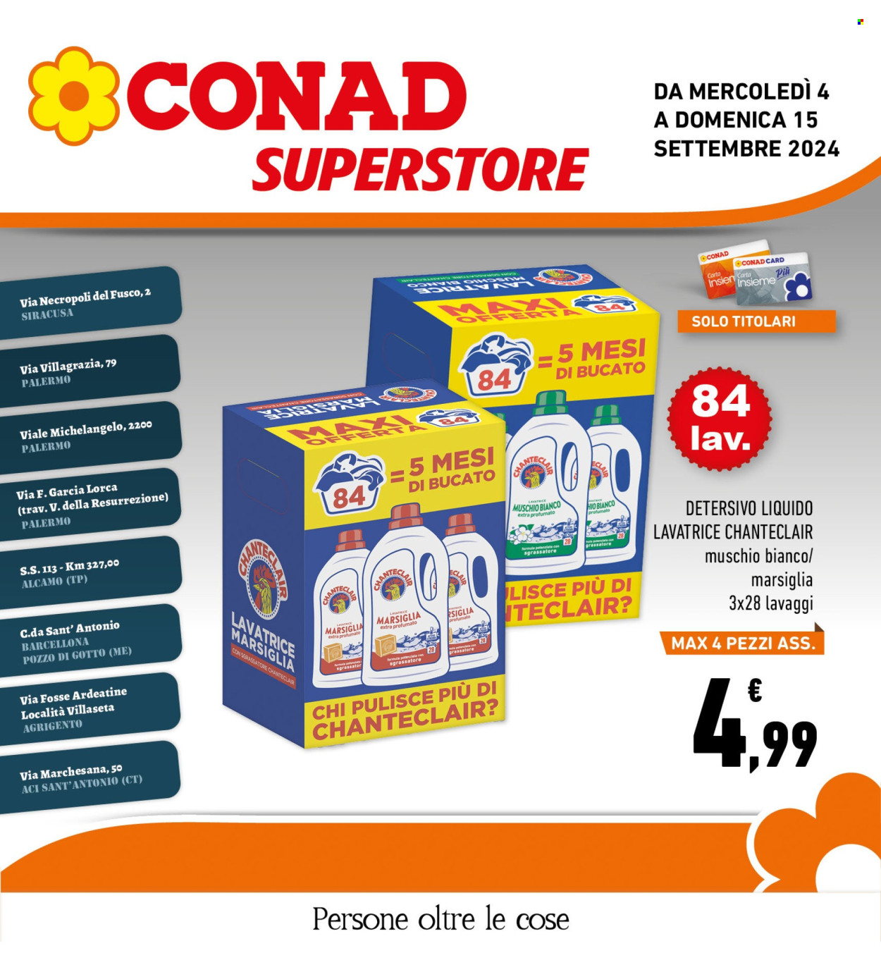 Leták Conad Superstore - 4.9.2024 - 15.9.2024. Strana 1