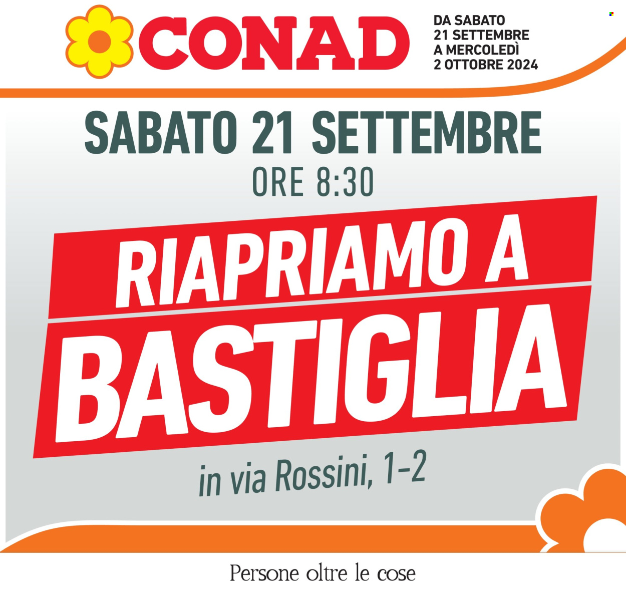 Volantino Conad - 21/9/2024 - 2/10/2024. Pagina 1