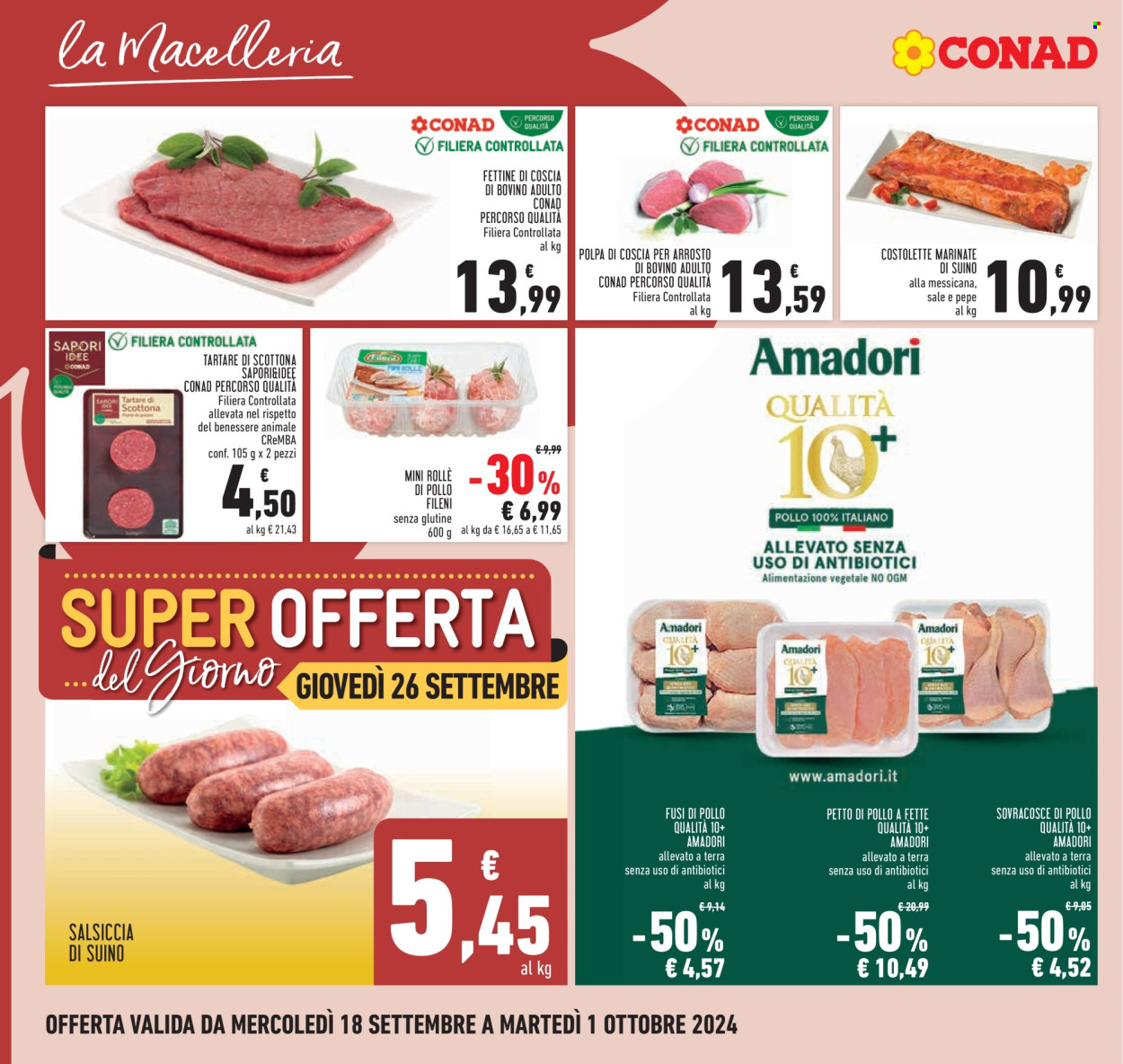 Volantino Conad - 18/9/2024 - 1/10/2024. Pagina 4