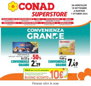 Volantino Conad Superstore - 18/9/2024 - 1/10/2024.