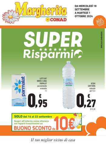 Volantino Margherita Conad - 18/9/2024 - 1/10/2024.