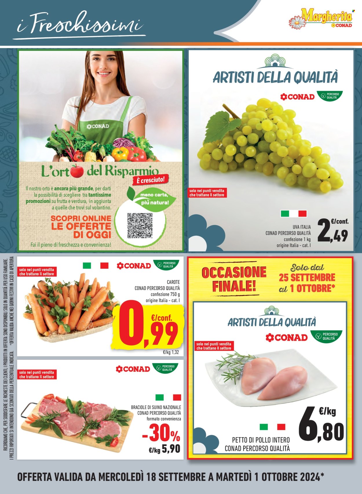 Volantino Margherita Conad - 18/9/2024 - 1/10/2024. Pagina 18