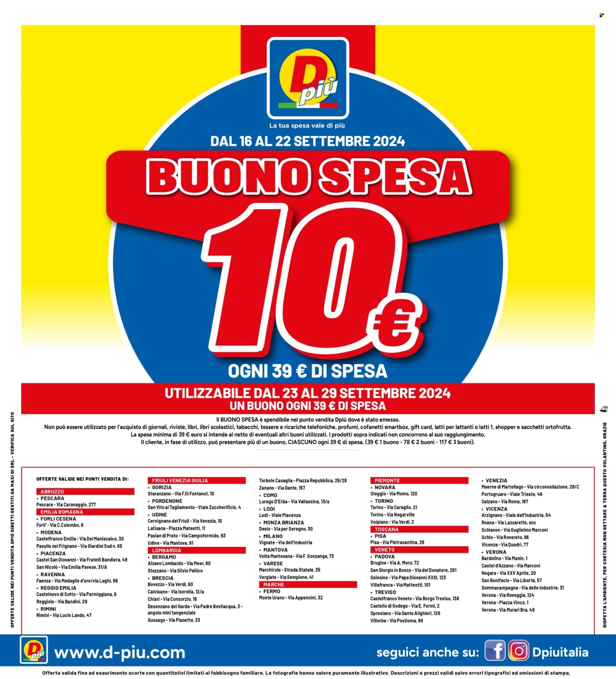 Volantino Dpiù - 16/9/2024 - 2/10/2024. Pagina 20
