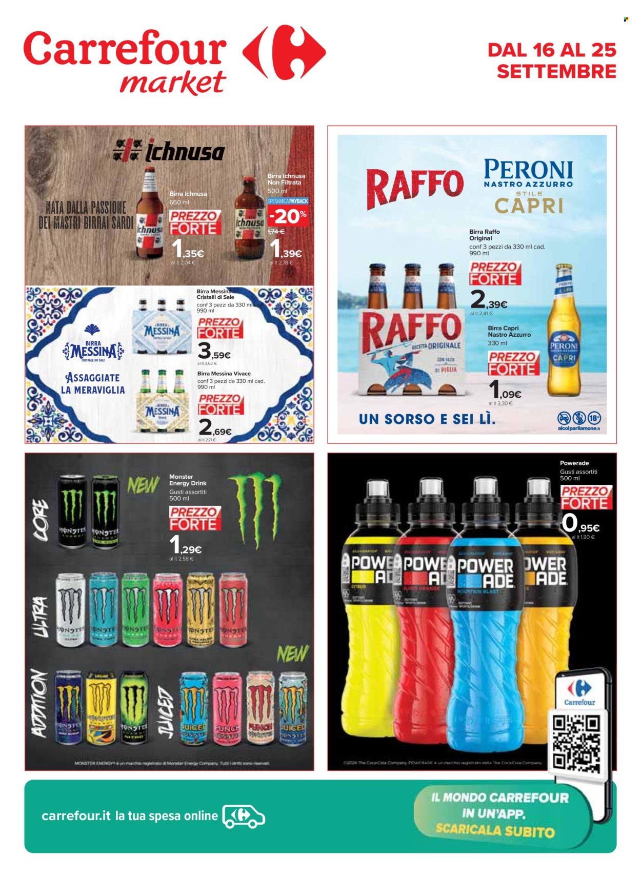 Volantino Carrefour - 16/9/2024 - 25/9/2024. Pagina 1