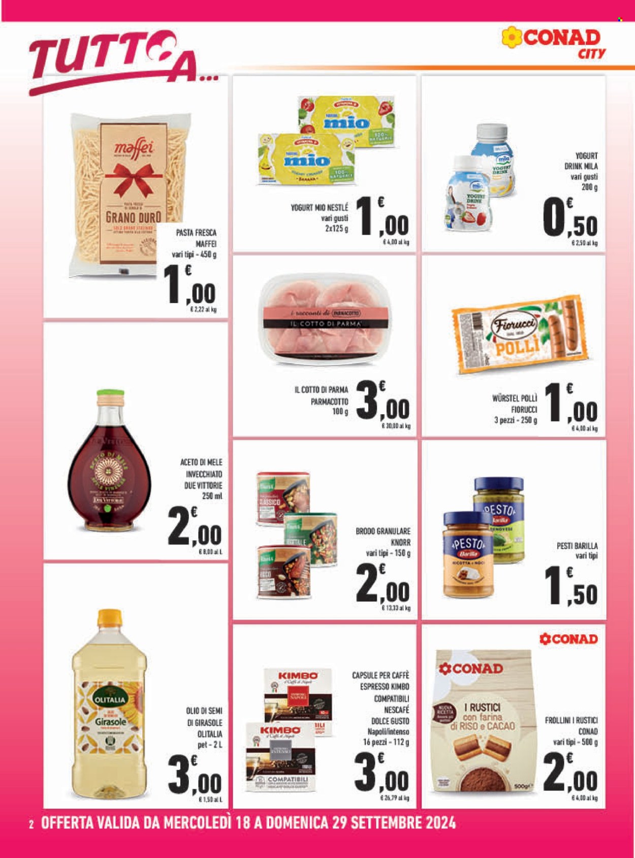 Volantino Conad City - 18/9/2024 - 29/9/2024. Pagina 2