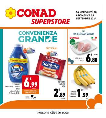 Volantino Conad Superstore - 18/9/2024 - 29/9/2024.